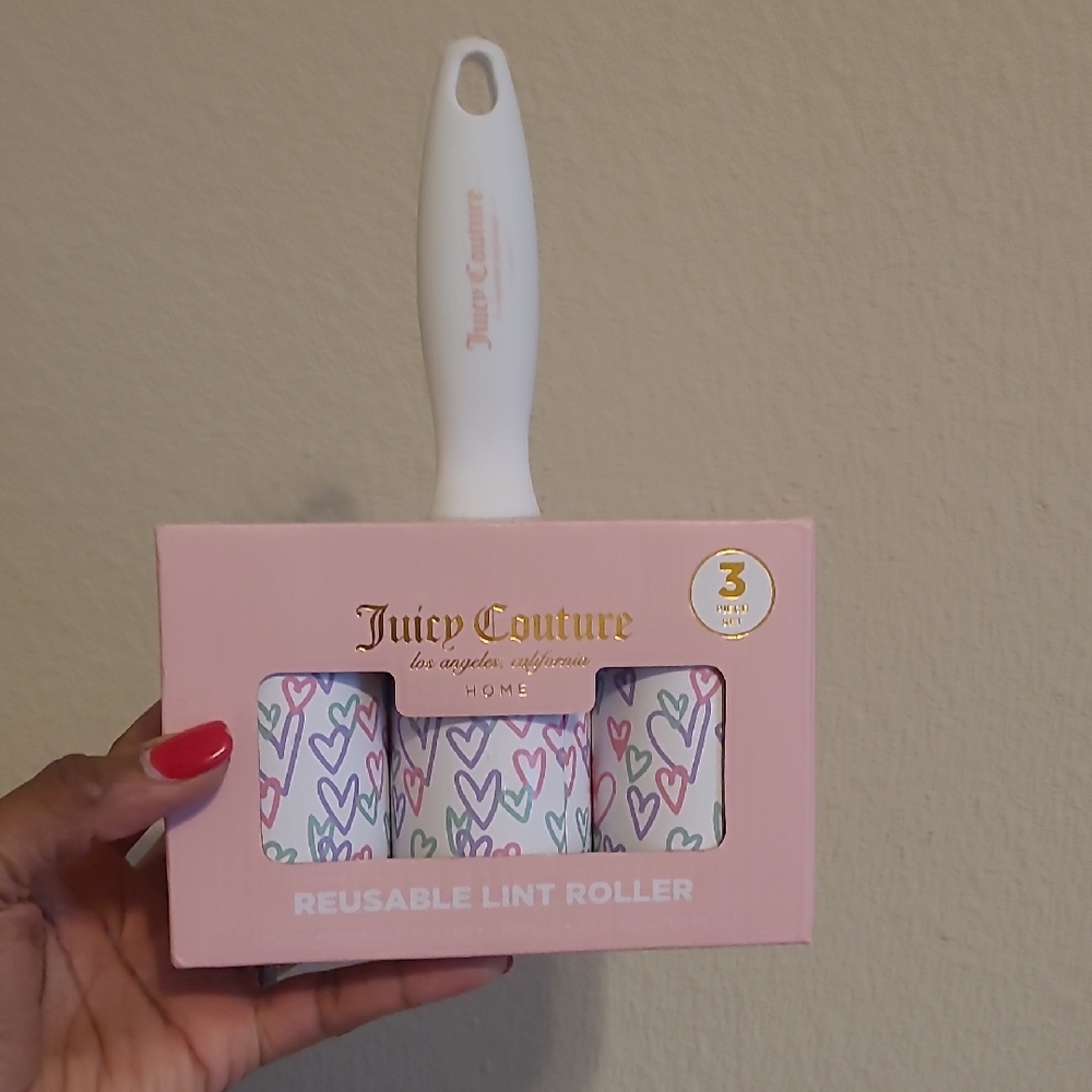 Juicy Couture Pink and White Lint Roller Set